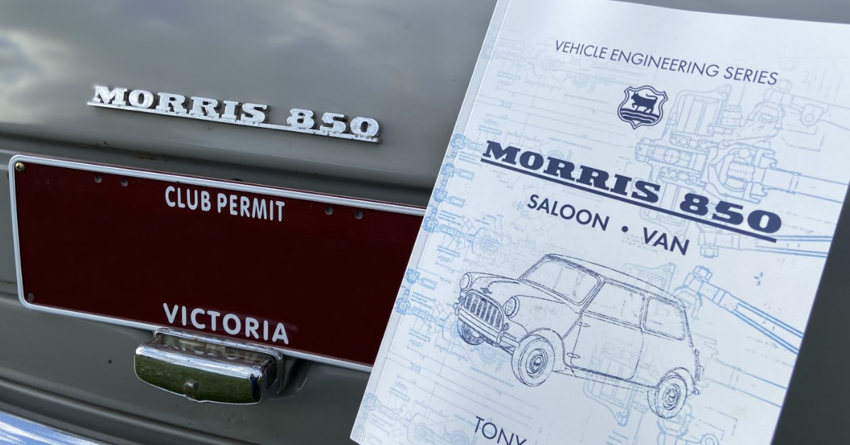 The front cover heading reflects the script of the rear boot badge.