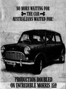 Just six months after release, BMC was advertising that production of the Morris 850 had been doubled.