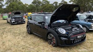 Brighton MINI Garage had two cars on display and their representatives were well engaged with the crowd.