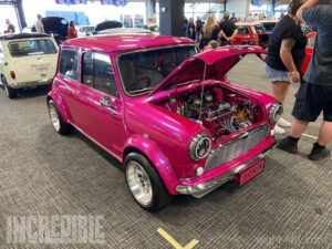 Hot pink and twin carbs brought a lot of attention.