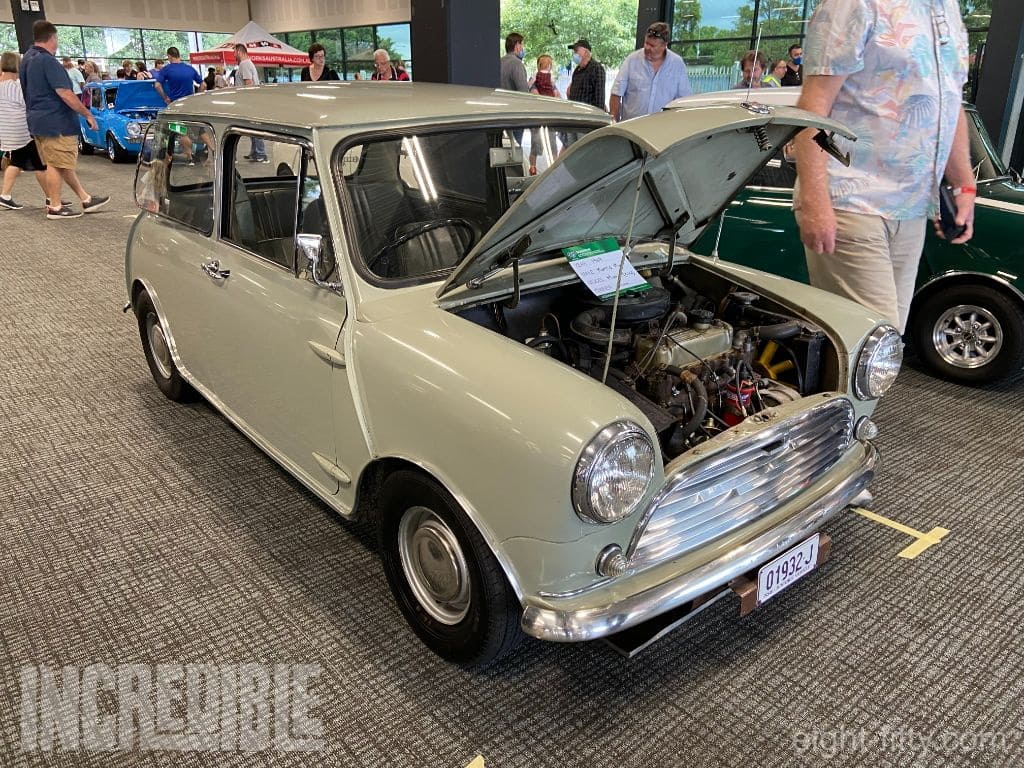 Best in show, a 1969 Morris Mini Matic.