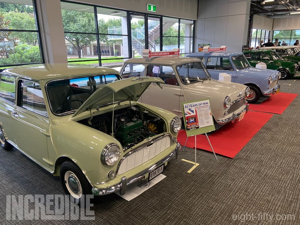 Three very standard Morris 850s formed their own display.