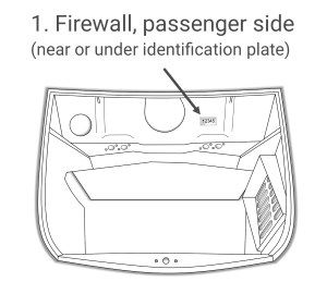 Body Number - Passenger Side