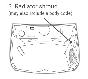 Body Number - Radiator Shroud