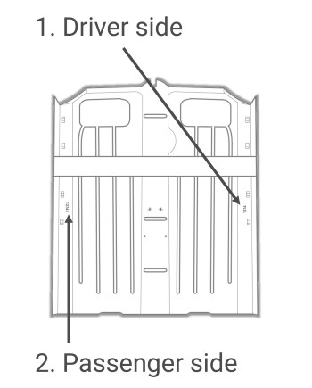 Car Number- Rear Floor